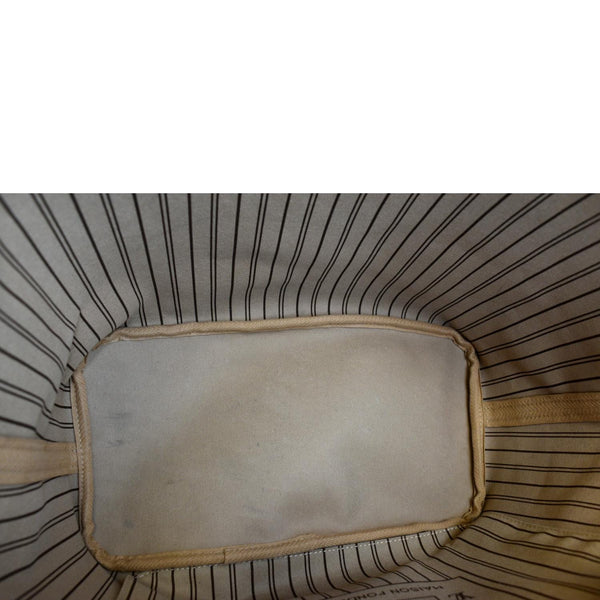 LOUIS VUITTON Neverfull MM Monogram Canvas Tote Bag Brown