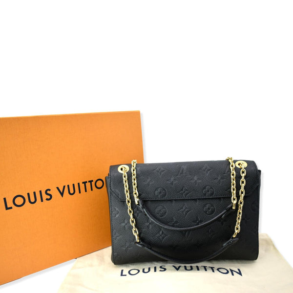 LOUIS VUITTON Vavin PM Monogram Empreinte Shoulder Bag Black