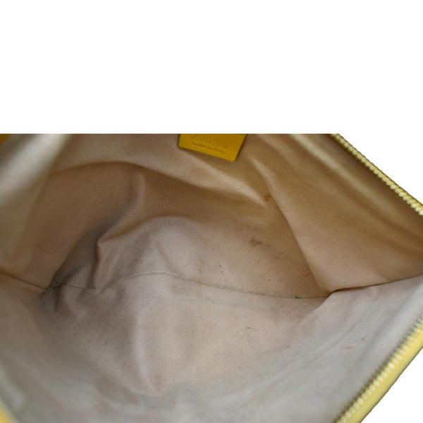 GUCCI Large Ophidia Flora GG Monogram Leather Pouch Clutch Bag Multicolor 517551