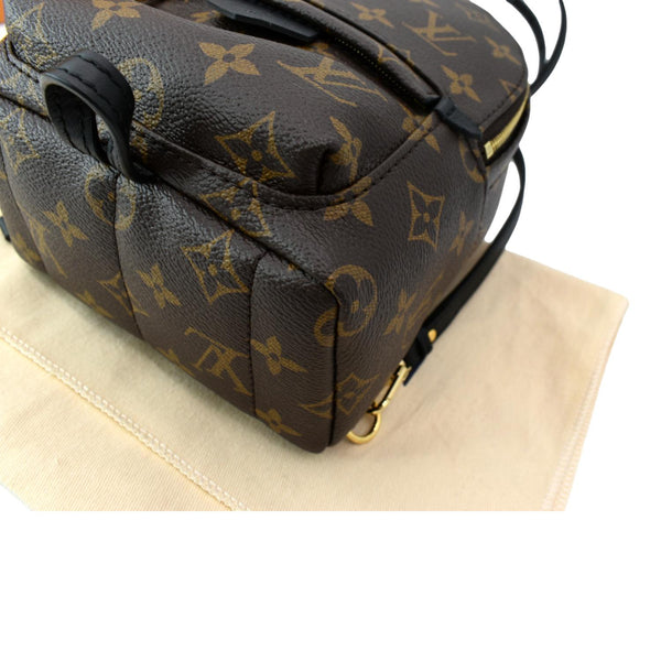 LOUIS VUITTON Palm Springs Mini Monogram Canvas Backpack Brown