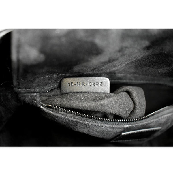 CHRISTIAN DIOR Medium Black Lady Dior Cannage Calfskin Shoulder Bag Black