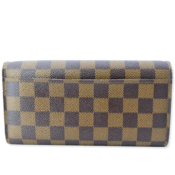LOUIS VUITTON Damier Ebene Sarah Wallet Brown