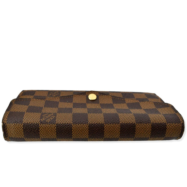 LOUIS VUITTON Damier Ebene Sarah Wallet Brown