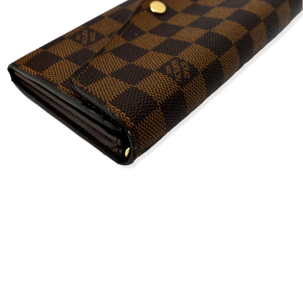 LOUIS VUITTON Damier Ebene Sarah Wallet Brown
