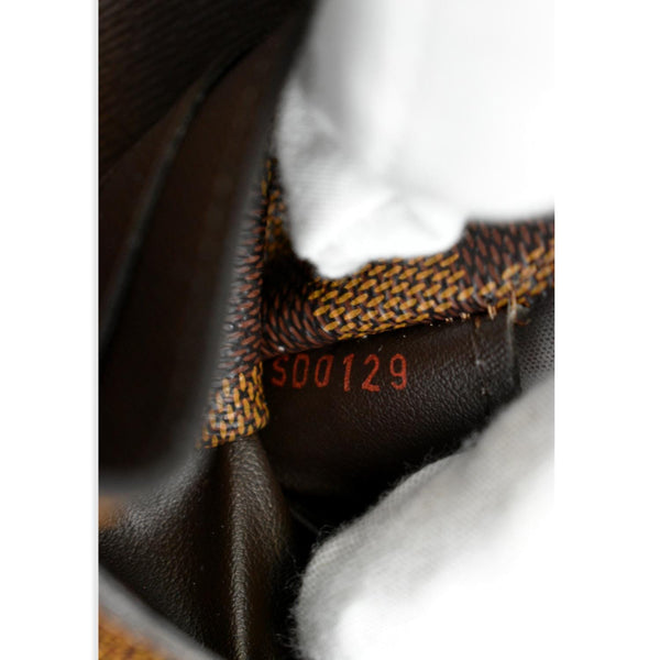 LOUIS VUITTON Damier Ebene Sarah Wallet Brown