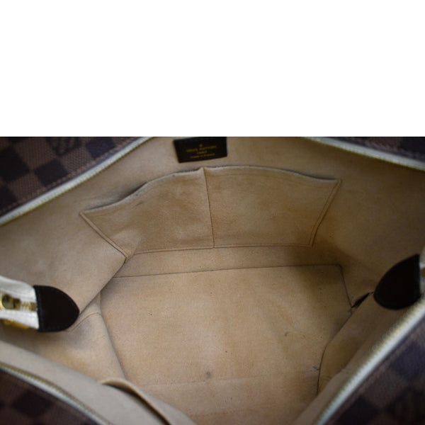 LOUIS VUITTON Jersey Damier Ebene Shoulder Bag Creme