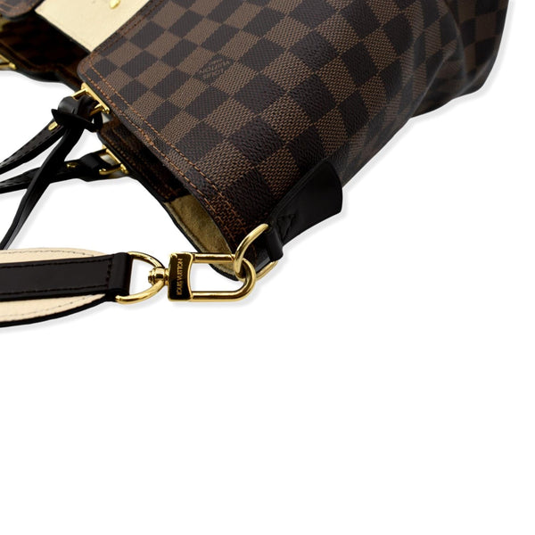 LOUIS VUITTON Jersey Damier Ebene Shoulder Bag Creme