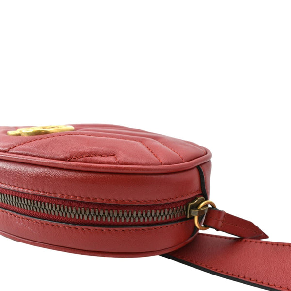 Gucci GG Marmont Matelasse Leather Belt Bag Red - Shop Now