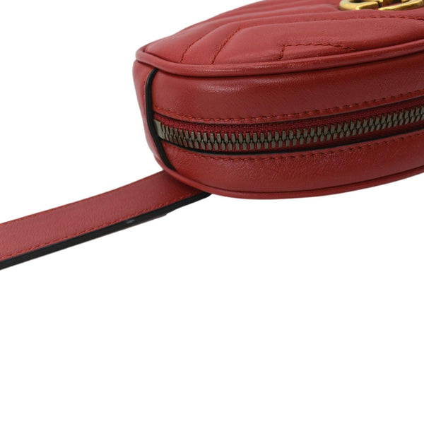 Gucci GG Marmont Matelasse Leather Belt Bag Red - Shop Now