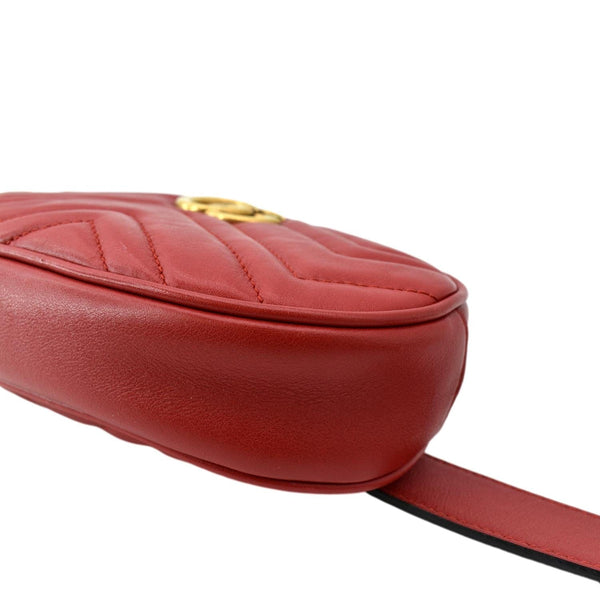 Gucci GG Marmont Matelasse Leather Belt Bag Red - Shop Now
