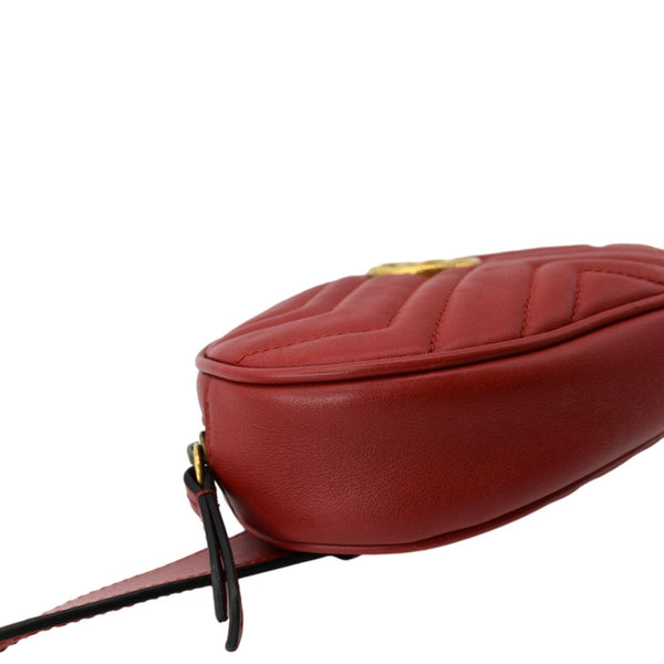 Gucci GG Marmont Matelasse Leather Belt Bag Red - Shop Now