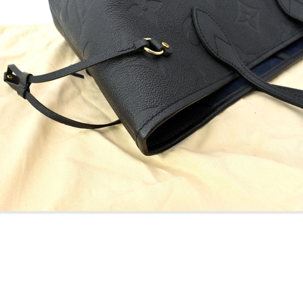 LOUIS VUITTON Neverfull MM Monogram Empreinte Tote Bag Black