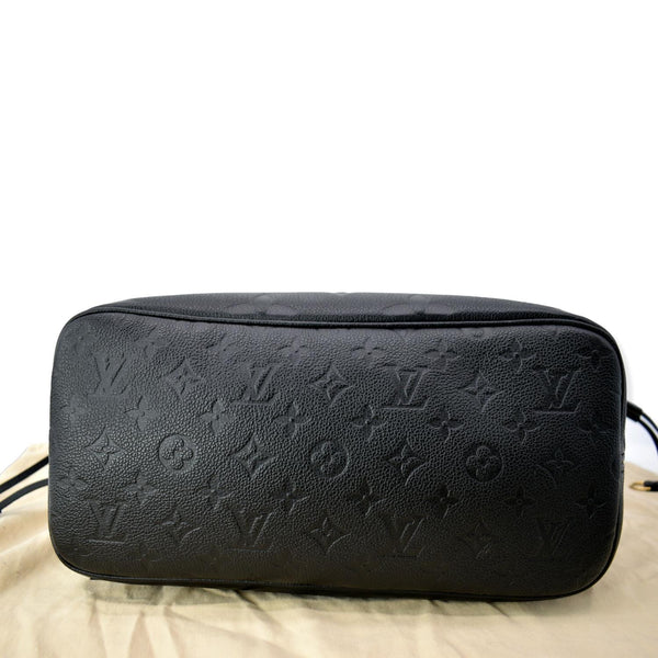 LOUIS VUITTON Neverfull MM Monogram Empreinte Tote Bag Black