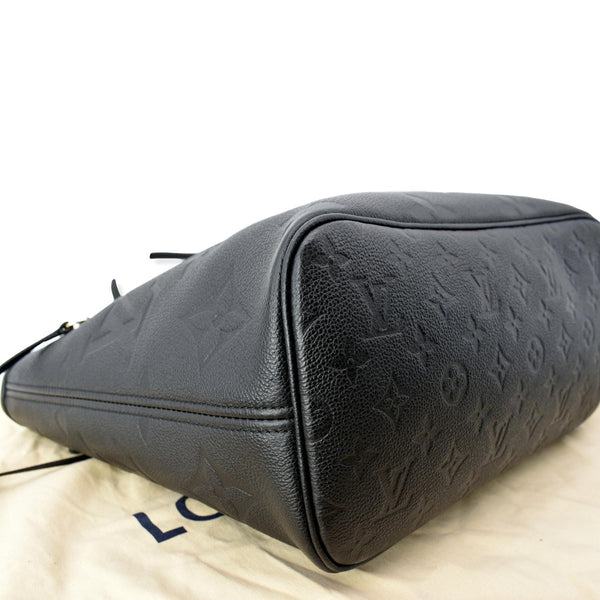 LOUIS VUITTON Neverfull MM Monogram Empreinte Tote Bag Black