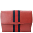 Preloved Gucci Totem Web Leather Clutch Bag Red - Buy Now