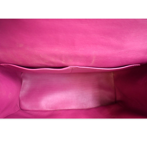 CHRISTIAN DIOR Be Dior Small Leather Flap Shoulder Bag Black