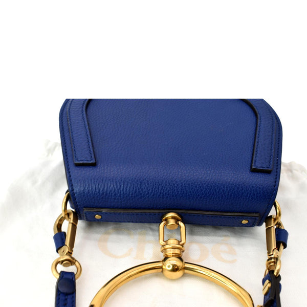 Chloe Nile Bracelet Leather Crossbody Bag Blue - Shop Now