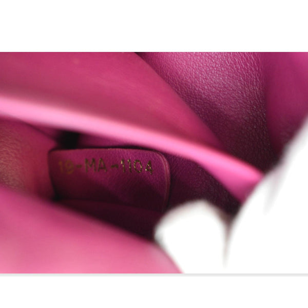 CHRISTIAN DIOR Be Dior Small Leather Flap Shoulder Bag Black