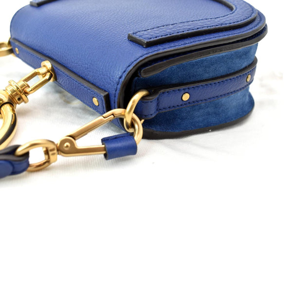 Chloe Nile Bracelet Leather Crossbody Bag Blue - Shop Now.