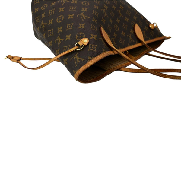 LOUIS VUITTON Neverfull MM Monogram Canvas Tote Bag Brown