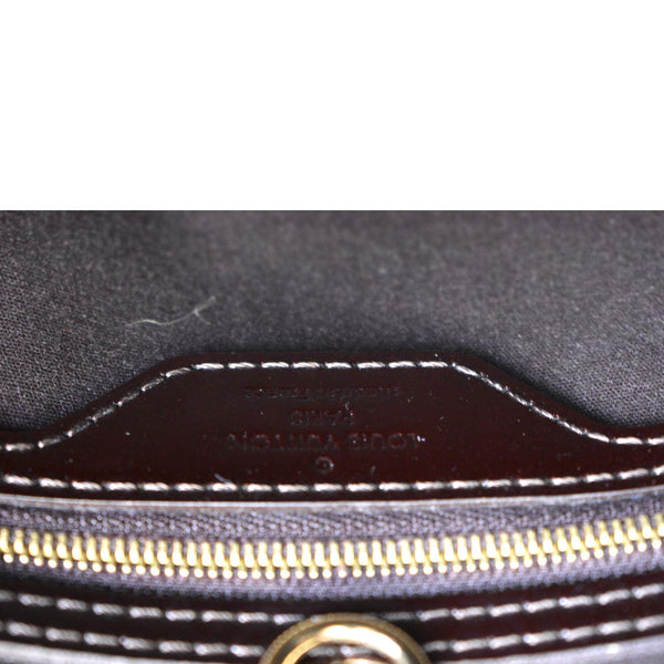 LOUIS VUITTON Catalina Vernis Leather Satchel Bag Amarante