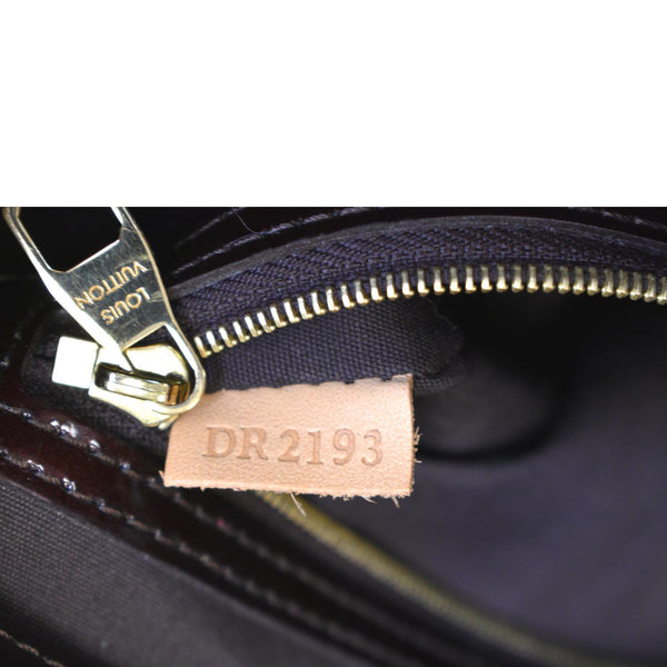 LOUIS VUITTON Catalina Vernis Leather Satchel Bag Amarante