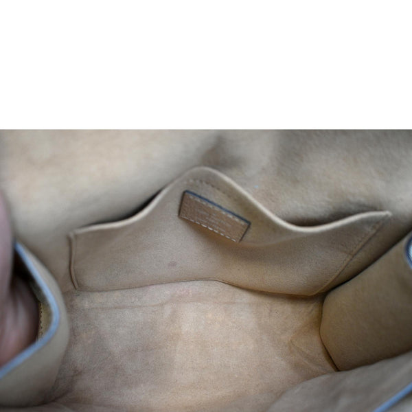 LOUIS VUITTON Mylockme Chain Calf Leather Chain Shoulder Bag Taupe