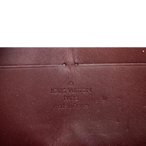 LOUIS VUITTON Monogram Vernis Zippy Wallet Amarante