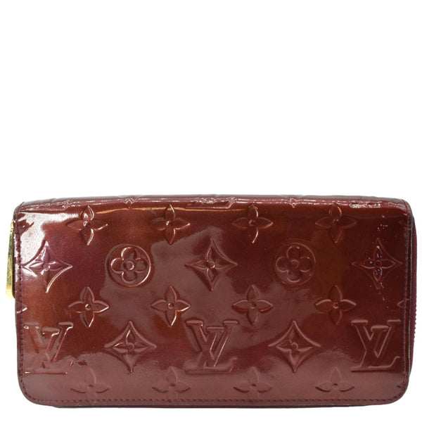 LOUIS VUITTON Monogram Vernis Zippy Wallet Amarante