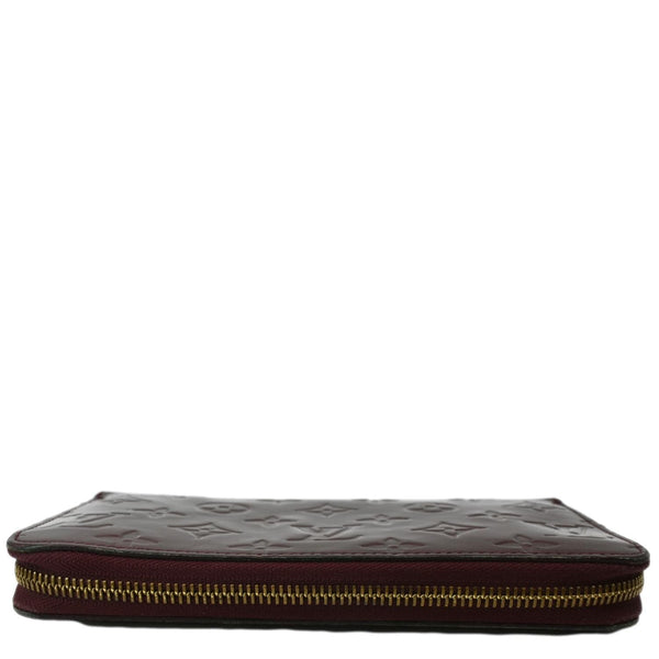 LOUIS VUITTON Monogram Vernis Zippy Wallet Amarante