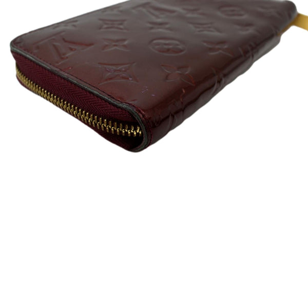 LOUIS VUITTON Monogram Vernis Zippy Wallet Amarante