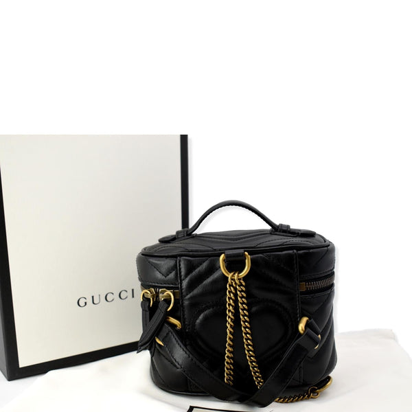 GUCCI GG Marmont Mini Leather Backpack Bag Black 598594