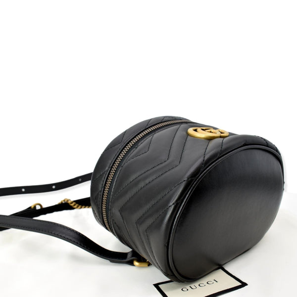 GUCCI GG Marmont Mini Leather Backpack Bag Black 598594