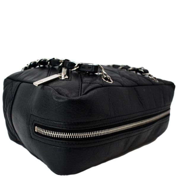 Chanel Vintage Leather Chain Shoulder Bag Black - Shop Now