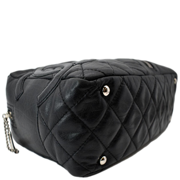 Chanel Vintage Leather Chain Shoulder Bag Black - Shop Now