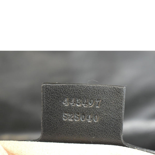 GUCCI GG Marmont Small Matelasse Leather Crossbody Bag Black 443497