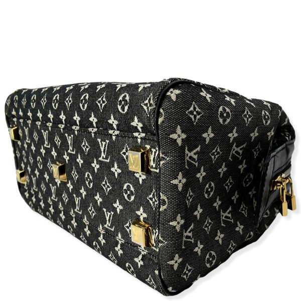 LOUIS VUITTON Josephine PM Mini Lin Monogram Canvas Satchel Bag Grey