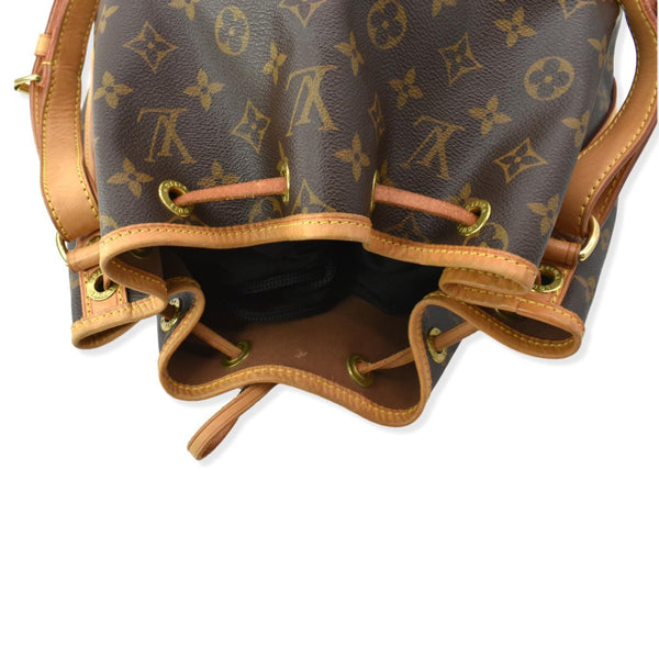 LOUIS VUITTON Large Noe Monogram Canvas Shoulder Bag Brown