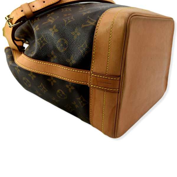 LOUIS VUITTON Large Noe Monogram Canvas Shoulder Bag Brown
