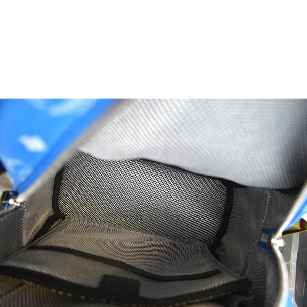 MCM Stark Classic Visetos Canvas Backpack Light Blue-DDH