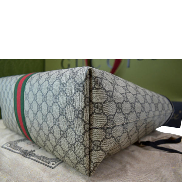 GUCCI Ophidia Medium GG Supreme Canvas Tote Bag Beige 631685