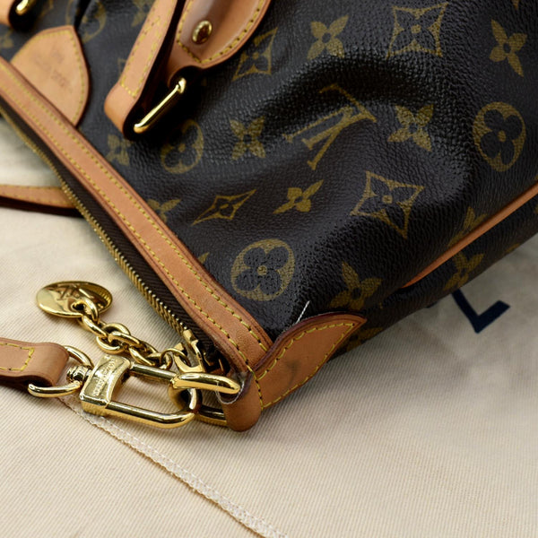LOUIS VUITTON Palermo PM Monogram Canvas Shoulder Bag Brown