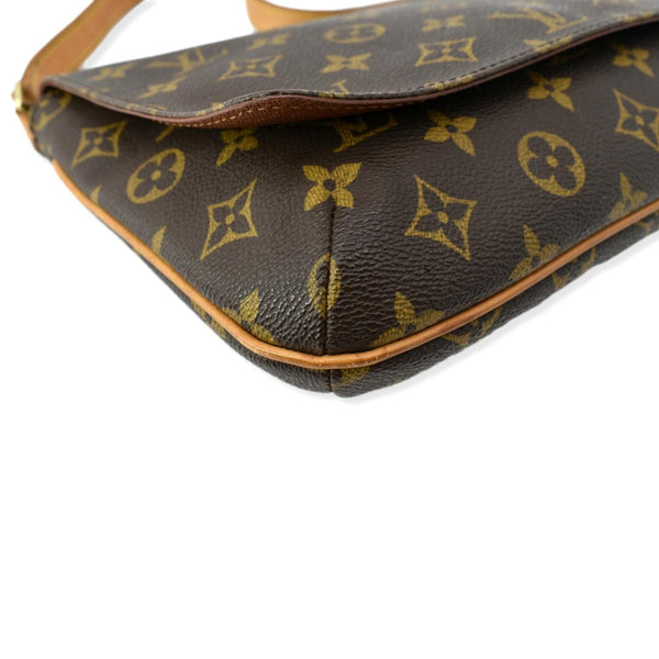 LOUIS VUITTON Musette Tango Monogram Canvas Shoulder Bag Brown