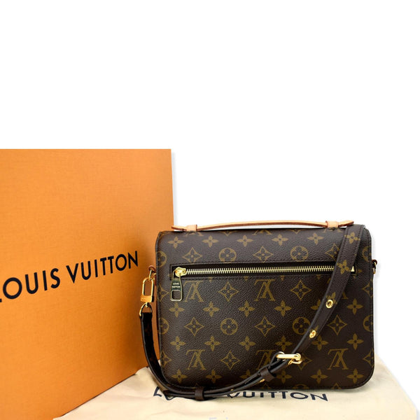 LOUIS VUITTON Metis Pochette Monogram Canvas Crossbody Bag Brown