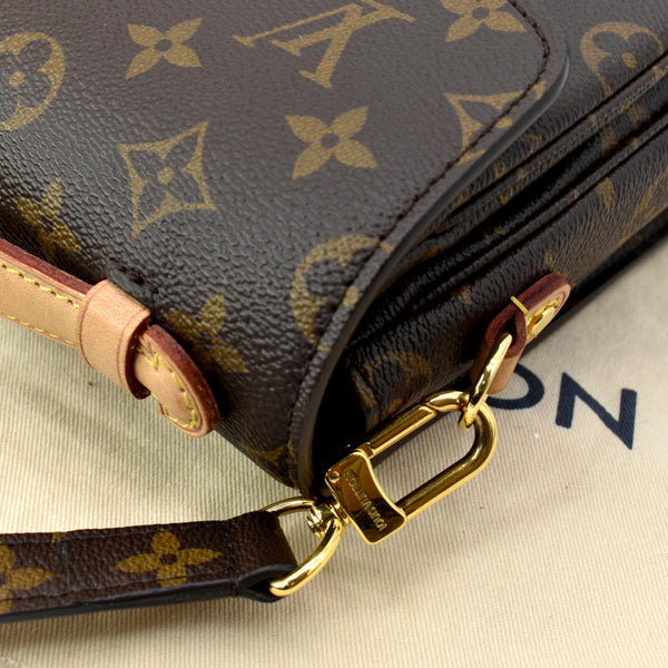 LOUIS VUITTON Metis Pochette Monogram Canvas Crossbody Bag Brown