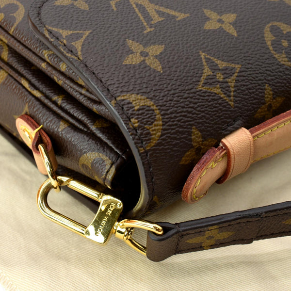 LOUIS VUITTON Metis Pochette Monogram Canvas Crossbody Bag Brown