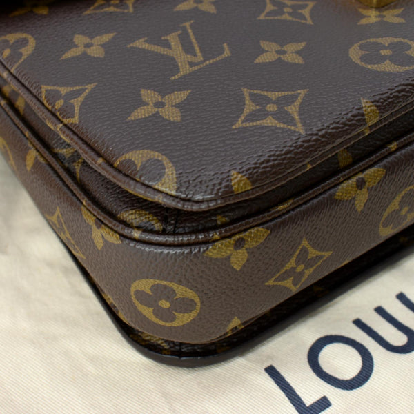 LOUIS VUITTON Metis Pochette Monogram Canvas Crossbody Bag Brown