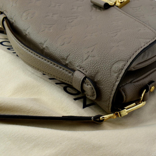 LOUIS VUITTON Metis Pochette Empreinte Leather Crossbody Bag Taupe