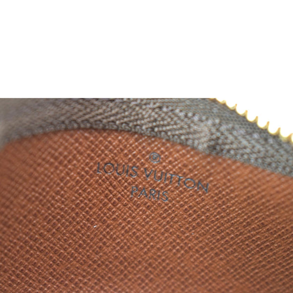 LOUIS VUITTON Pochette Key Cles Monogram Canvas Coin Case Brown