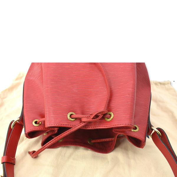 LOUIS VUITTON Noe Large Epi Leather Shoulder Bag Red